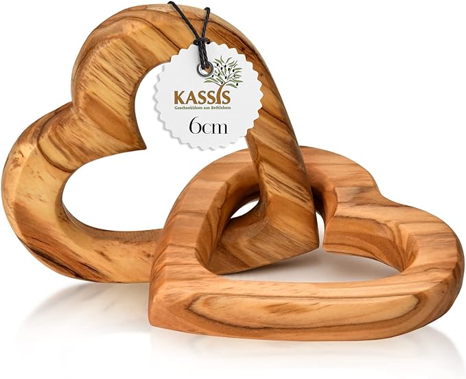 Olive Wood Hearts